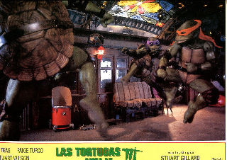 CARTELERA DE CINE-MOVIE POSTER: LAS TORTUGAS NINJA III.