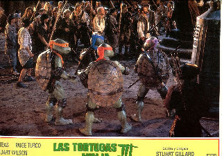 CARTELERA DE CINE-MOVIE POSTER: LAS TORTUGAS NINJA III.