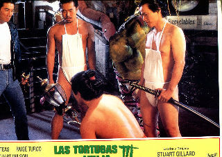 CARTELERA DE CINE-MOVIE POSTER: LAS TORTUGAS NINJA III.