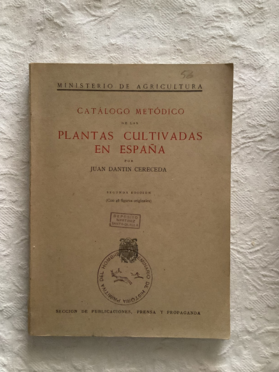 Catalogo metódico de las plantas cultivadas en España