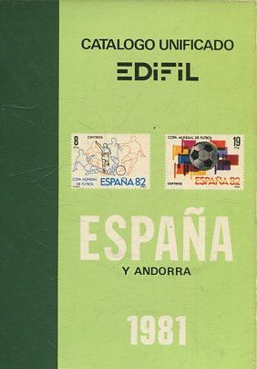 CATALOGO UNIFICADO. ESPAÑA Y ANDORRA 1981.