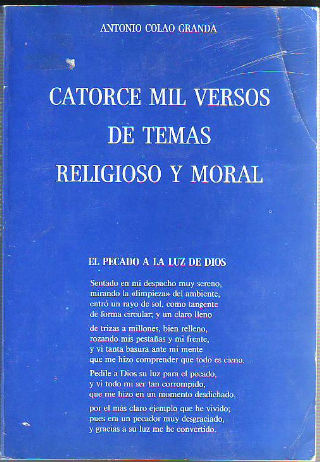 CATORCE MIL VERSOS DE TEMAS RELIGIOSO Y MORAL.