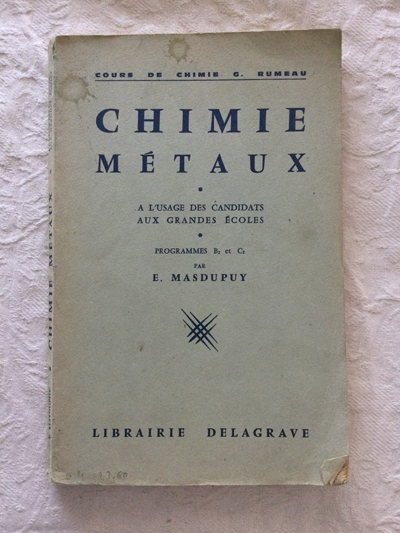 Chimie métaux