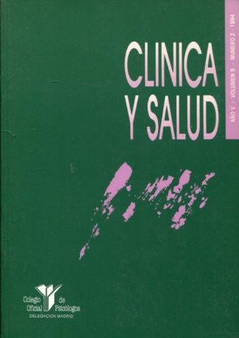 CLINICA Y SALUD. AÑO V. VOLUMEN 5, NUM. 2.