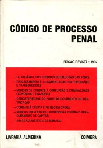 codigo de processo penal. Aprovado pelo decreto decreto-lei nº 78/87 de 17 de fevreiro.