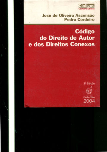 CODIGO DO DIREITO DE AUTOR E DOS DIREITOS CONEXOS.