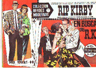 COLECCIÓN HEROES MODERNOS. SERIE C. NUMERO 15 C. RIP KIRBY. EN BUSCA DE R.K.