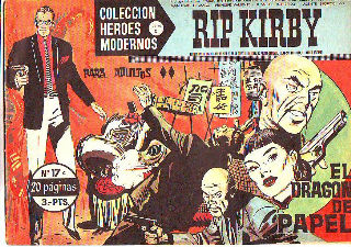 COLECCIÓN HEROES MODERNOS. SERIE C. NUMERO 17 C. RIP KIRBY. EL DRAGON DE PAPEL.