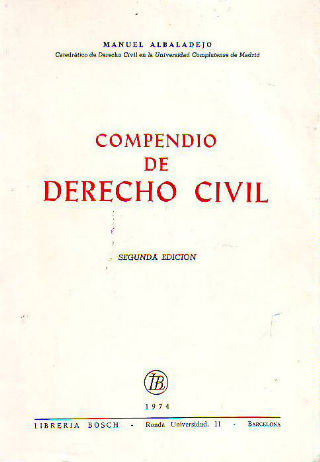 COMPENDIO DE DERECHO CIVIL.