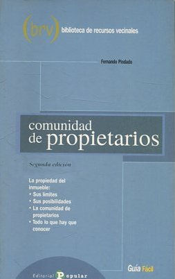 COMUNIDAD DE PROPIETARIOS. SEGUNDA EDICION.