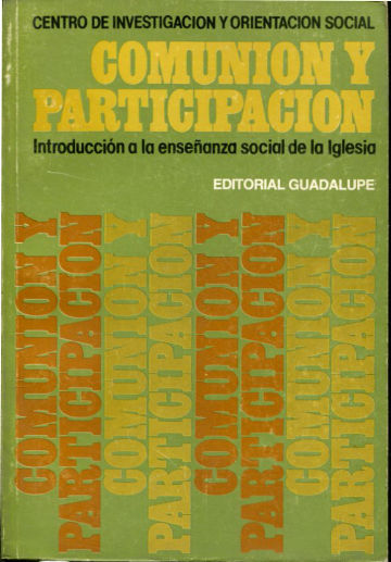 comunion y participacion. Introduccion a la enseñanza social de la iglesia.