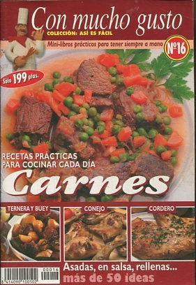 CON MUCHO GUSTO Nº 16. RECETAS PRACTICAS PARA COCINAR CADA DIA CARNES.