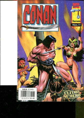 CONAN. Nº 11. ULTIMO NUMERO.  MARVEL COMICS.