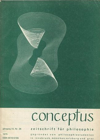 CONCEPTUS. JAHRGANG  IX, Nr. 26.