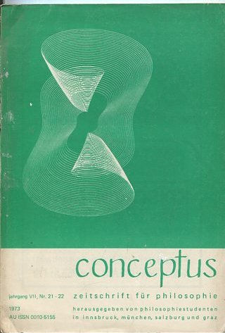 CONCEPTUS. JAHRGANG VII, Nr. 21-22.