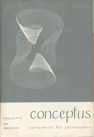 CONCEPTUS. JAHRGANG XII, Nr. 31.