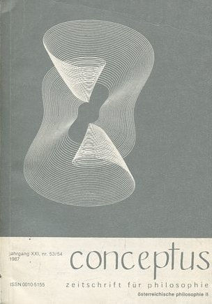 CONCEPTUS. JAHRGANG XXI, Nr. 53/54.