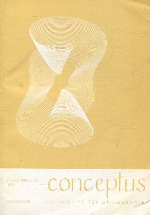 CONCEPTUS. JAHRGANG XXIII, Nr. 58.