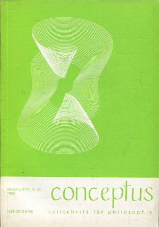 CONCEPTUS. JAHRGANG XXIV, Nr. 63.