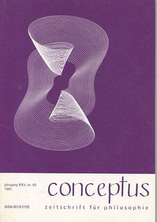 CONCEPTUS. JAHRGANG XXV, Nr. 65.