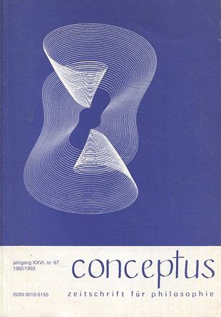 CONCEPTUS. JAHRGANG XXVI, Nr. 67.