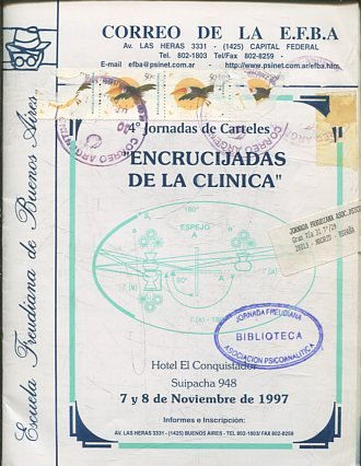 CORREO DE LA E.F.B.A. 4º JORNADAS DE CARTELES: ENCRUCIJADAS DE LA CLINICA.