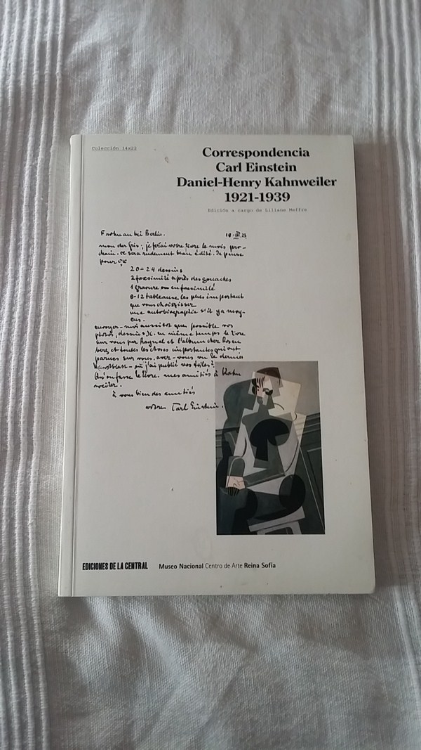 Correspondencia Carl Einstein Daniel-Henry Kahnweiler 1921 - 1939