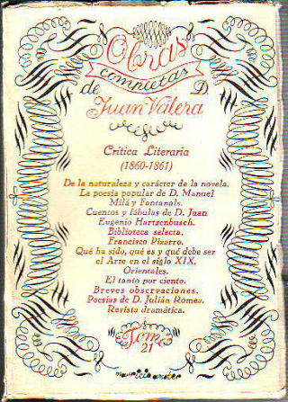 CRITICA LITERARIA (1860-61).