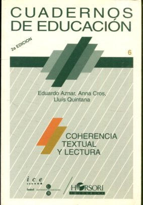 CUADERNOS DE EDUCACION.. COHERENCIA TEXTUAL Y LECTURA.