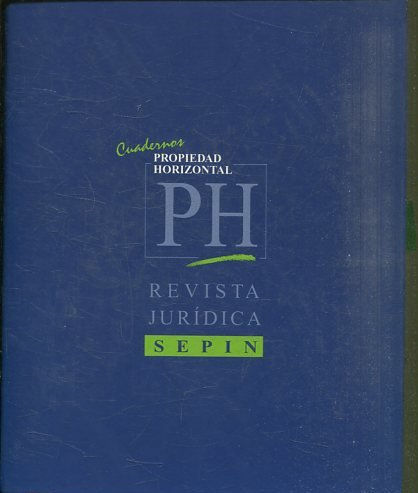 CUADERNOS PROPIEDAD HORIZONTAL PH. INDICE TEMATICO 1999 + ENERO a DICIEMBRE 1999, NUMEROS 188-B a 198-B.