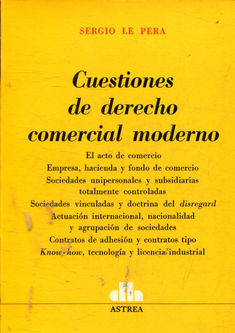 CUESTIONES DE DERECHO COMERCIAL MODERNO.