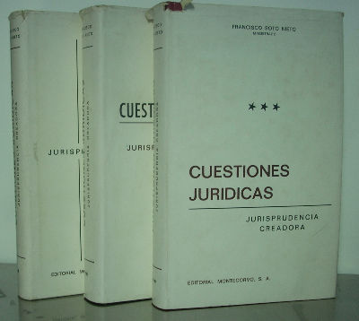 CUESTIONES JURIDICAS. JURISPRUDENCIA CREADORA. (3 TOMOS).