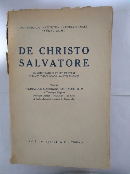 De Christo salvatore