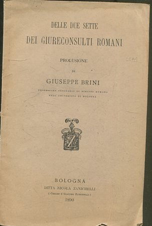 DELLE DUE SETTE DEI GIURECONSULTI ROMANI.