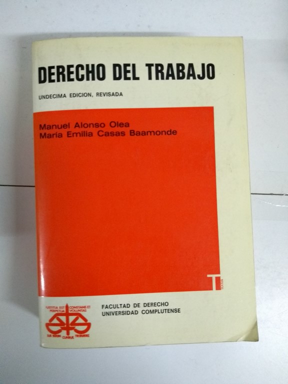 Derecho del Trabajo.