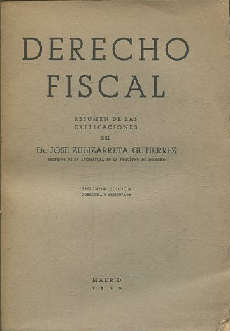 DERECHO FISCAL.