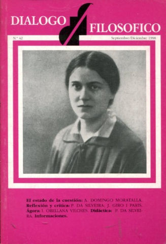 DIALOGO FILOSOFICO Nº 42 SEPTIEMBRE-DICIEMBRE 1998.
