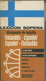 DICCIONARIO DE BOLSILLO FINLANDES-ESPAÑOL, ESPAÑOL-FINLANDES.