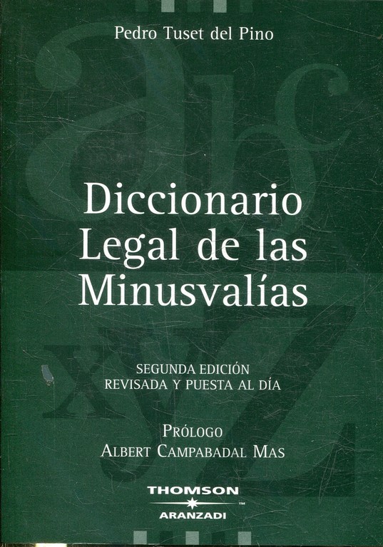 DICCIONARIO LEGAL DE LAS MINUSVALIAS.