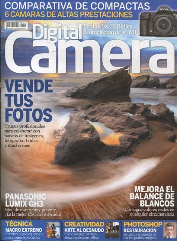 DIGITAL CAMERA Nº 121 + CD ROM. COMPARATIVA DE COMPACTAS. 6 CAMARAS DE ALTAS PRESTACIONES.