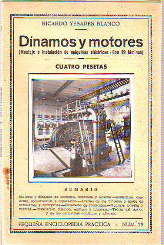 DÍNAMOS Y MOTORES (MONTAJE E INSTALACIÓN DE MÁQUINAS ELÉCTRICAS).