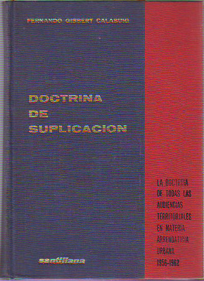 DOCTRINA DE SUPLICACION.