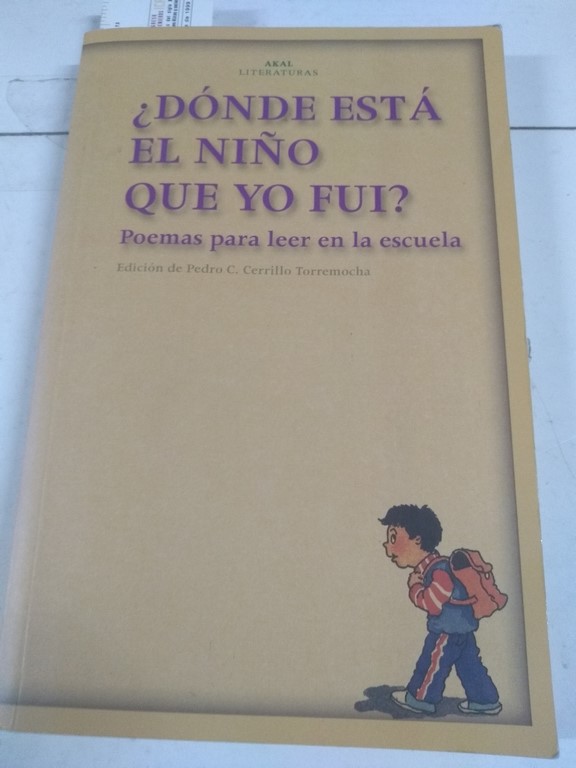 ¿Dónde esta el niño que yo fui?