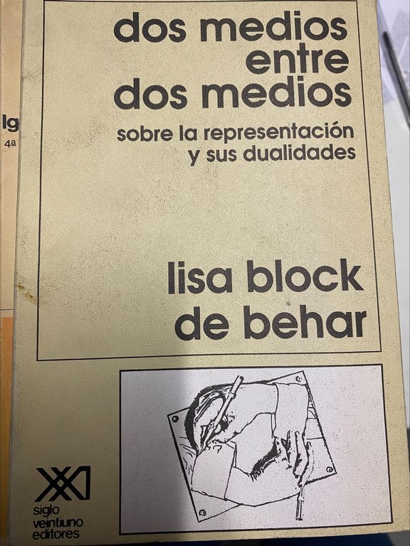 DOS MEDIOS ENTRE DOS MEDIOS (SOBRE LA REPRESENTACION Y SUS DUALIDADES)