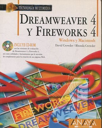 DREAMWEAVER Y FIREWORKS 4 + CD.