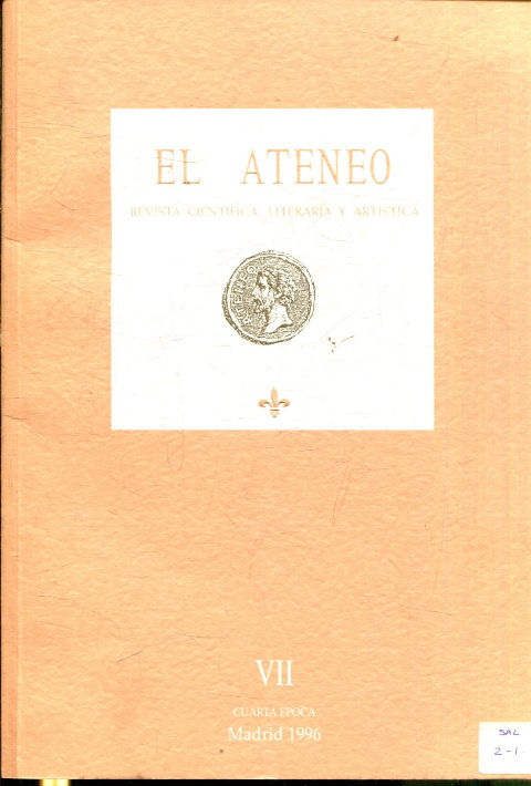 EL ATENEO. REVISTA CIENTIFICA. LITERATURA Y ARTISTICA.