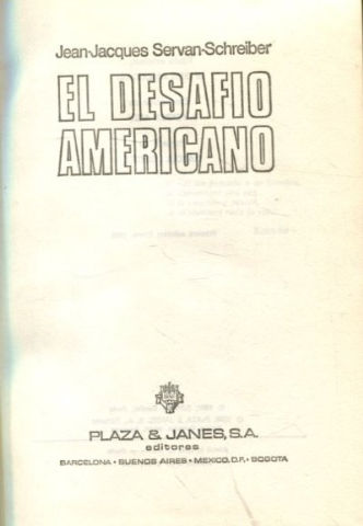 EL DESAFIO AMERICANO.