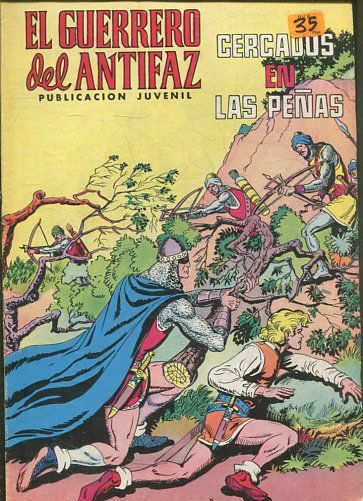 EL GUERRERO DEL ANTIFAZ. Nº 218, CERCADOS EN LAS PEÑAS.