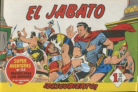 EL JABATO NUMERO 32: DESCUBIERTO. SUPER AVENTURAS. EDICION FACSIMIL.