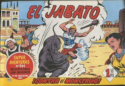 EL JABATO NUMERO 48: CONTRA EL MONSTRUO. SUPER AVENTURAS. EDICION FACSIMIL.